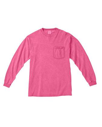 Comfort Colors Garment-Dyed Heavyweight Long Sleeve Pocket T-Shirt 4410
