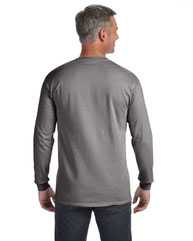 Garment-Dyed Heavyweight Long Sleeve Pocket T-Shirt