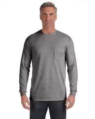 Garment-Dyed Heavyweight Long Sleeve Pocket T-Shirt