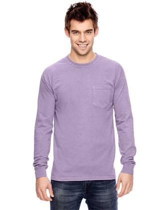 Comfort Colors Garment-Dyed Heavyweight Long Sleeve Pocket T-Shirt 4410