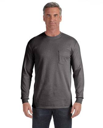 Comfort Colors Garment-Dyed Heavyweight Long Sleeve Pocket T-Shirt 4410