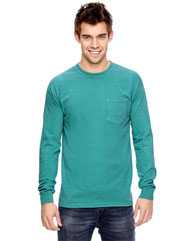 Garment-Dyed Heavyweight Long Sleeve Pocket T-Shirt