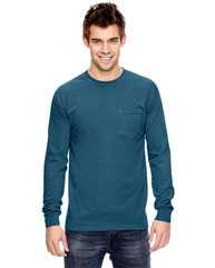 Garment-Dyed Heavyweight Long Sleeve Pocket T-Shirt