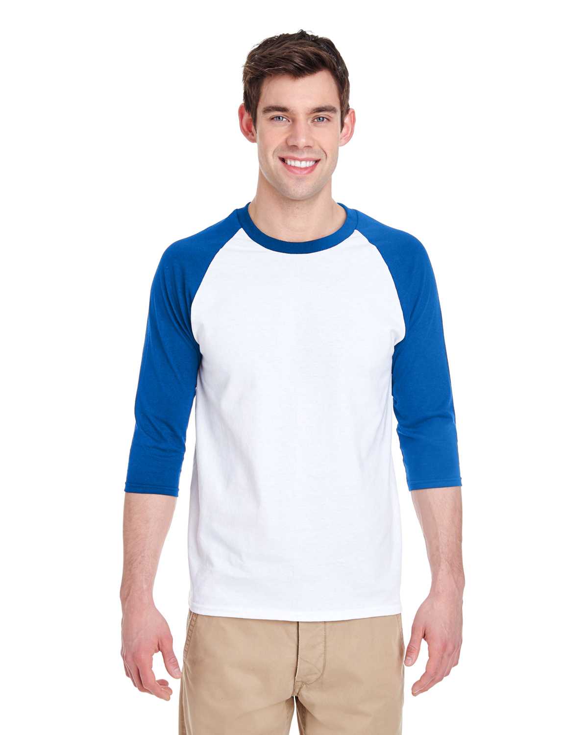 Heavy Cotton™ Raglan Three-Quarter Sleeve T-Shirt