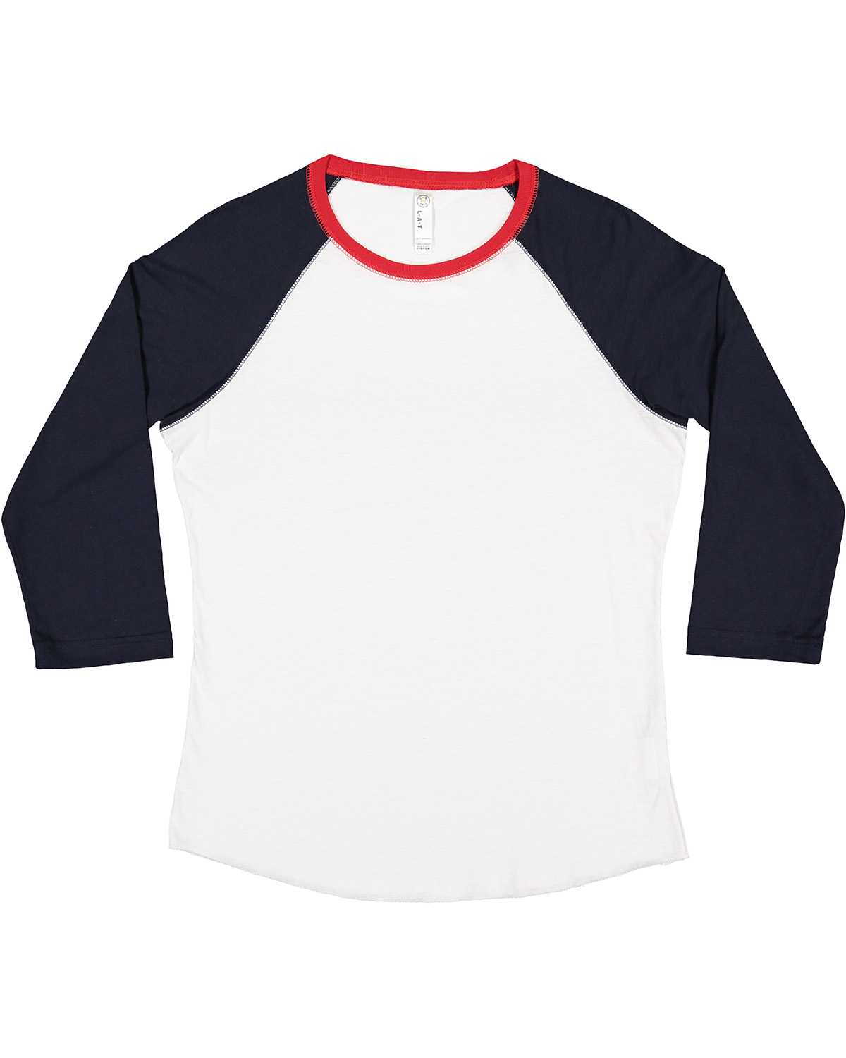 Women's Baseball Fine Jersey Three-Quarter Sleeve Tee