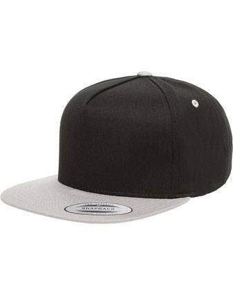 YP Classics Yupoong 6007 Five-Panel Flat-Bill Snapback Hat 6007