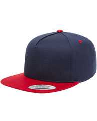 Yupoong 6007 Five-Panel Flat-Bill Snapback Hat