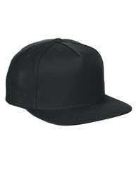 YP Classics 5-Panel Wool Blend Flat-Bill Snapback Hat 5089M