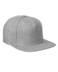 YP Classics 5-Panel Wool Blend Flat-Bill Snapback Hat 5089M