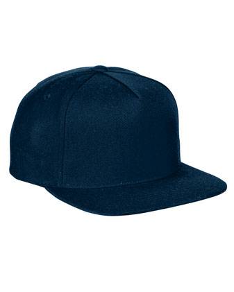 YP Classics YP Classics 5-Panel Wool Blend Flat-Bill Snapback Hat 5089M 5089M