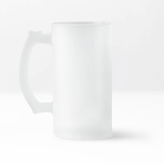 Frosted Glass Beer Mug 16 oz