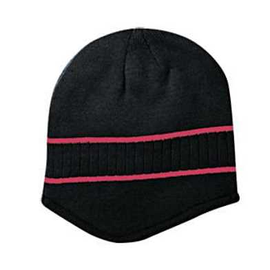 100-630 Acrylic Knit Beanie with Stripes 100-630 Acrylic Knit Beanie with Stripes
