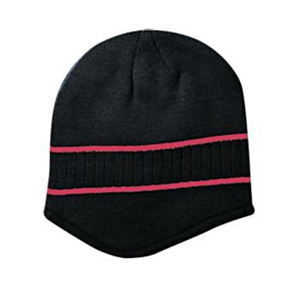 100-630 Acrylic Knit Beanie with Stripes 100-630 Acrylic Knit Beanie with Stripes