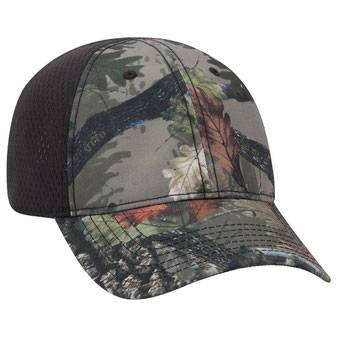 103-1243 Polyester Canvas Low Profile Camo Cap with Pro Mesh Back