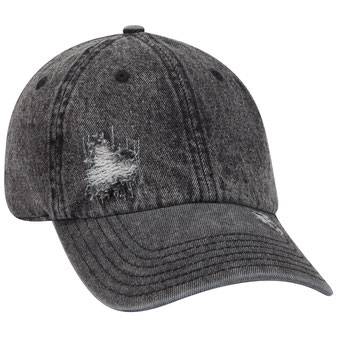 104-1250 Distressed Denim Low Profile Snow Washed Cap