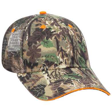 106-752 Camouflage Cotton Twill Sandwich Visor Low Profile Pro Style Mesh Back Caps 106-752 Camouflage Cotton Twill Sandwich Visor Low Profile Pro Style Mesh Back Caps