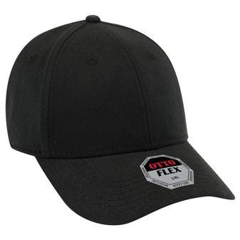 11-1204 "OTTO Flex" Low Profile Style  Stretchable Brushed Bull Denim Pre-Curved Visor Cap