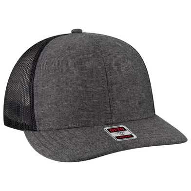 112-1 OTTO Cap 6 Panel Mid Profile Mesh Back Trucker Hat 112-1 OTTO Cap 6 Panel Mid Profile Mesh Back Trucker Hat