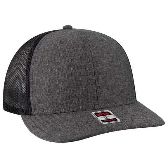 112-1 OTTO Cap 6 Panel Mid Profile Mesh Back Trucker Hat 112-1 OTTO Cap 6 Panel Mid Profile Mesh Back Trucker Hat
