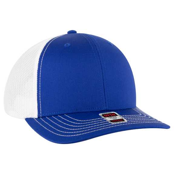 112-1 OTTO Cap 6 Panel Mid Profile Mesh Back Trucker Hat 112-1 OTTO Cap 6 Panel Mid Profile Mesh Back Trucker Hat