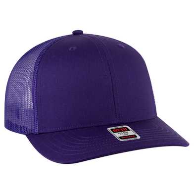 112-1 OTTO Cap 6 Panel Mid Profile Mesh Back Trucker Hat 112-1 OTTO Cap 6 Panel Mid Profile Mesh Back Trucker Hat