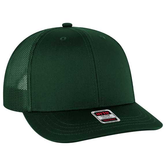 112-1 OTTO Cap 6 Panel Mid Profile Mesh Back Trucker Hat 112-1 OTTO Cap 6 Panel Mid Profile Mesh Back Trucker Hat