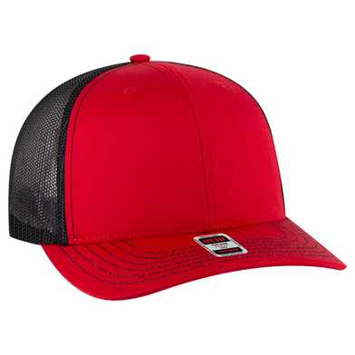 112-1 OTTO Cap 6 Panel Mid Profile Mesh Back Trucker Hat 112-1 OTTO Cap 6 Panel Mid Profile Mesh Back Trucker Hat