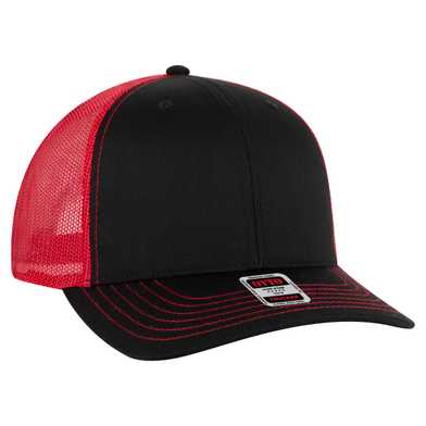 112-1 OTTO Cap 6 Panel Mid Profile Mesh Back Trucker Hat 112-1 OTTO Cap 6 Panel Mid Profile Mesh Back Trucker Hat