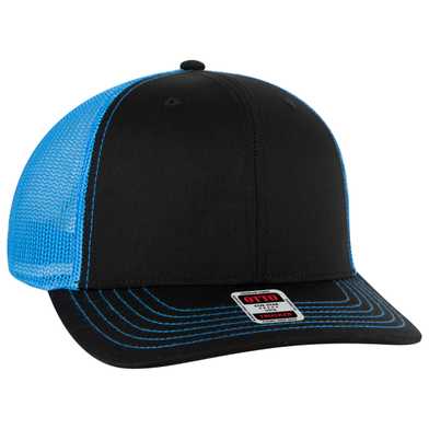 112-1 OTTO Cap 6 Panel Mid Profile Mesh Back Trucker Hat 112-1 OTTO Cap 6 Panel Mid Profile Mesh Back Trucker Hat
