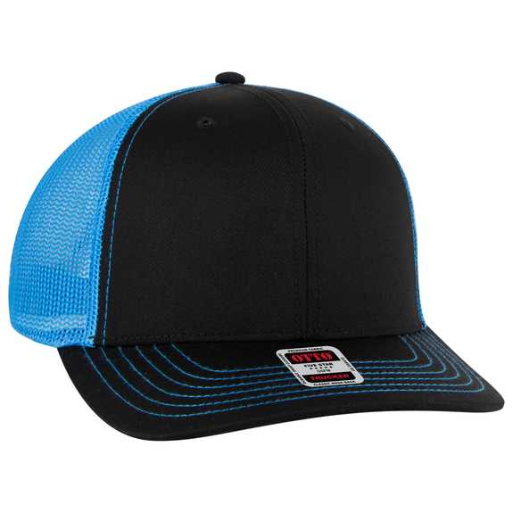 112-1 OTTO Cap 6 Panel Mid Profile Mesh Back Trucker Hat 112-1 OTTO Cap 6 Panel Mid Profile Mesh Back Trucker Hat