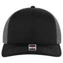 112-1 OTTO Cap 6 Panel Mid Profile Mesh Back Trucker Hat