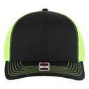 112-1 OTTO Cap 6 Panel Mid Profile Mesh Back Trucker Hat