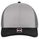 112-1 OTTO Cap 6 Panel Mid Profile Mesh Back Trucker Hat