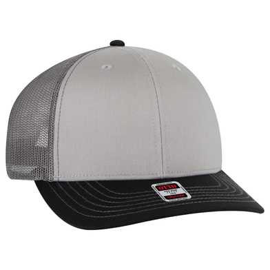 112-1 OTTO Cap 6 Panel Mid Profile Mesh Back Trucker Hat 112-1 OTTO Cap 6 Panel Mid Profile Mesh Back Trucker Hat