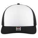112-1 OTTO Cap 6 Panel Mid Profile Mesh Back Trucker Hat