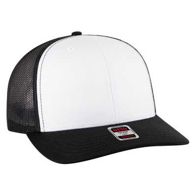 112-1 OTTO Cap 6 Panel Mid Profile Mesh Back Trucker Hat 112-1 OTTO Cap 6 Panel Mid Profile Mesh Back Trucker Hat