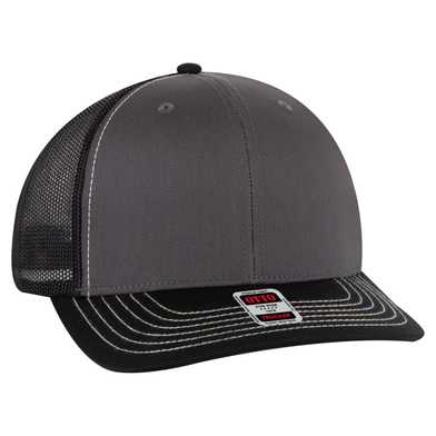 112-1 OTTO Cap 6 Panel Mid Profile Mesh Back Trucker Hat 112-1 OTTO Cap 6 Panel Mid Profile Mesh Back Trucker Hat