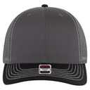 112-1 OTTO Cap 6 Panel Mid Profile Mesh Back Trucker Hat