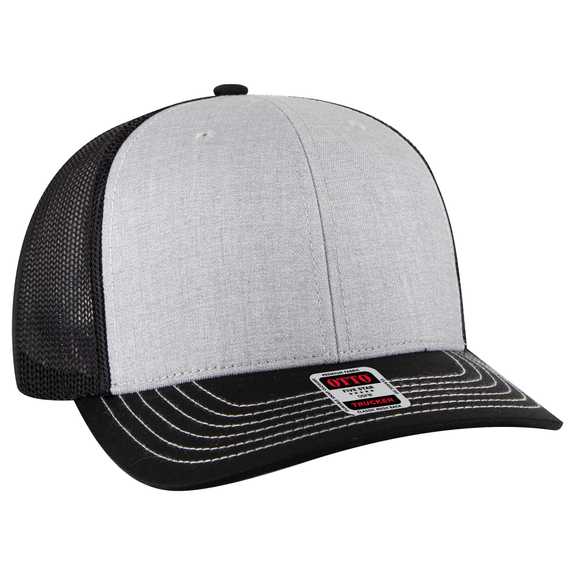 112-1 OTTO Cap 6 Panel Mid Profile Mesh Back Trucker Hat 112-1 OTTO Cap 6 Panel Mid Profile Mesh Back Trucker Hat