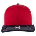 112-1 OTTO Cap 6 Panel Mid Profile Mesh Back Trucker Hat