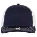 112-1 OTTO Cap 6 Panel Mid Profile Mesh Back Trucker Hat