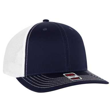 112-1 OTTO Cap 6 Panel Mid Profile Mesh Back Trucker Hat 112-1 OTTO Cap 6 Panel Mid Profile Mesh Back Trucker Hat