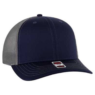 112-1 OTTO Cap 6 Panel Mid Profile Mesh Back Trucker Hat 112-1 OTTO Cap 6 Panel Mid Profile Mesh Back Trucker Hat