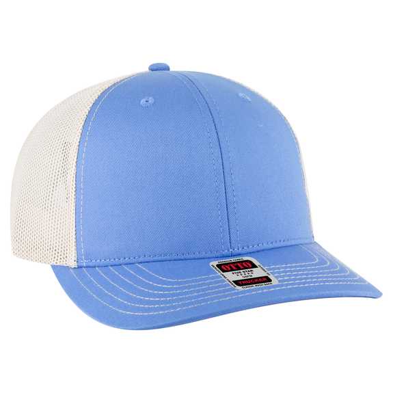 112-1 OTTO Cap 6 Panel Mid Profile Mesh Back Trucker Hat 112-1 OTTO Cap 6 Panel Mid Profile Mesh Back Trucker Hat