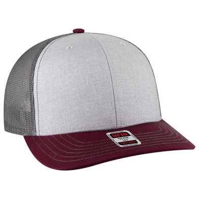 112-1 OTTO Cap 6 Panel Mid Profile Mesh Back Trucker Hat 112-1 OTTO Cap 6 Panel Mid Profile Mesh Back Trucker Hat