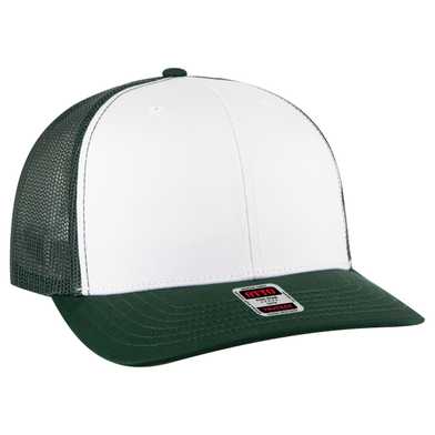 112-1 OTTO Cap 6 Panel Mid Profile Mesh Back Trucker Hat 112-1 OTTO Cap 6 Panel Mid Profile Mesh Back Trucker Hat