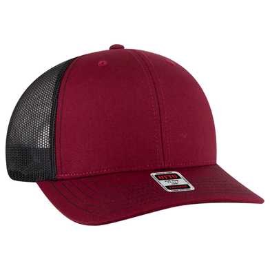 112-1 OTTO Cap 6 Panel Mid Profile Mesh Back Trucker Hat 112-1 OTTO Cap 6 Panel Mid Profile Mesh Back Trucker Hat