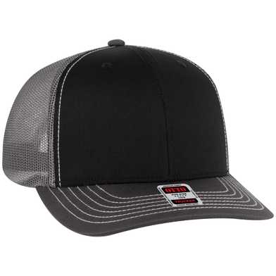 112-1 OTTO Cap 6 Panel Mid Profile Mesh Back Trucker Hat 112-1 OTTO Cap 6 Panel Mid Profile Mesh Back Trucker Hat