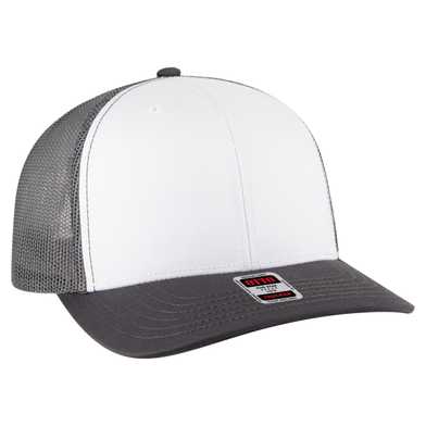 112-1 OTTO Cap 6 Panel Mid Profile Mesh Back Trucker Hat 112-1 OTTO Cap 6 Panel Mid Profile Mesh Back Trucker Hat
