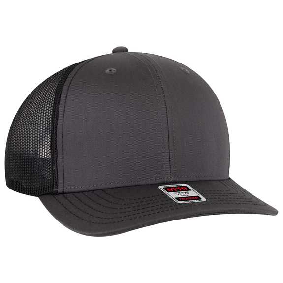 112-1 OTTO Cap 6 Panel Mid Profile Mesh Back Trucker Hat 112-1 OTTO Cap 6 Panel Mid Profile Mesh Back Trucker Hat